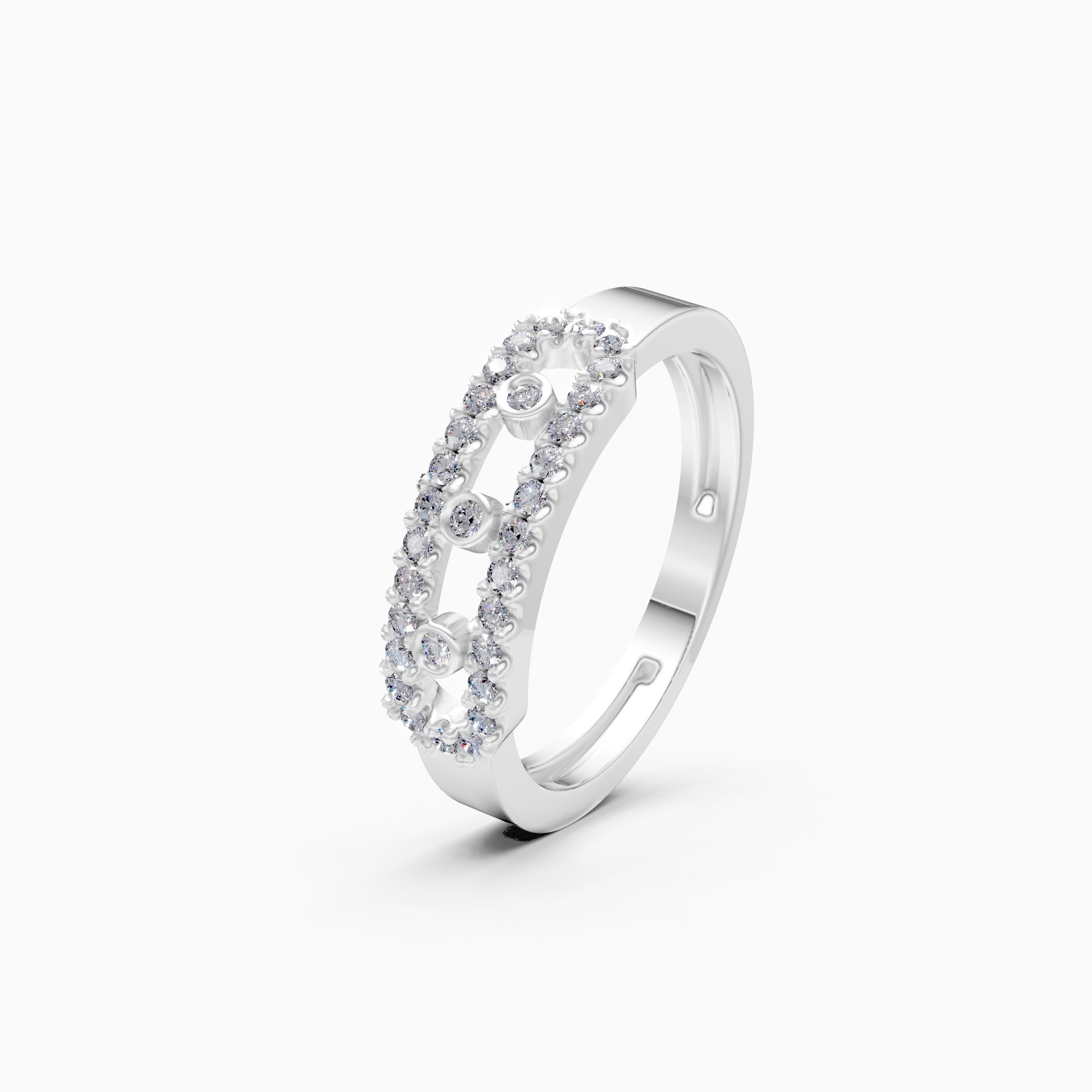 Elegant Halo Lab Grown Diamond Band